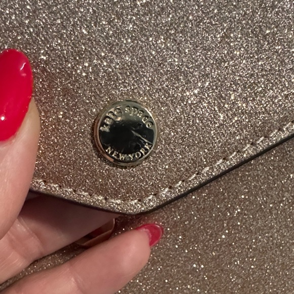 Kate spade Glittery rose gold Clutch/crossbody Bag - Picture 2 of 5